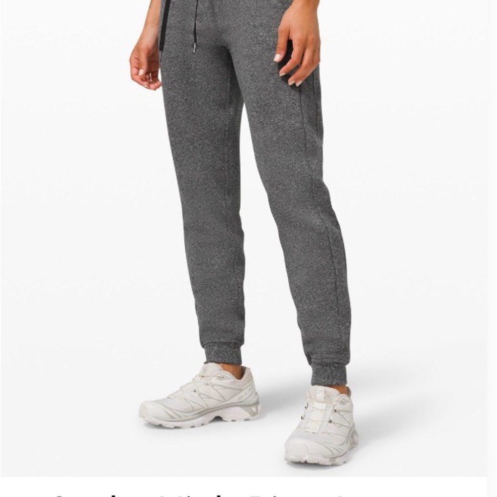 Lululemon Athletica Heathered Gray Scuba joggers
